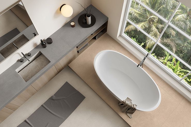 Global Tile, Керамогранит, 60x120, Матовая, Бетон Harmony