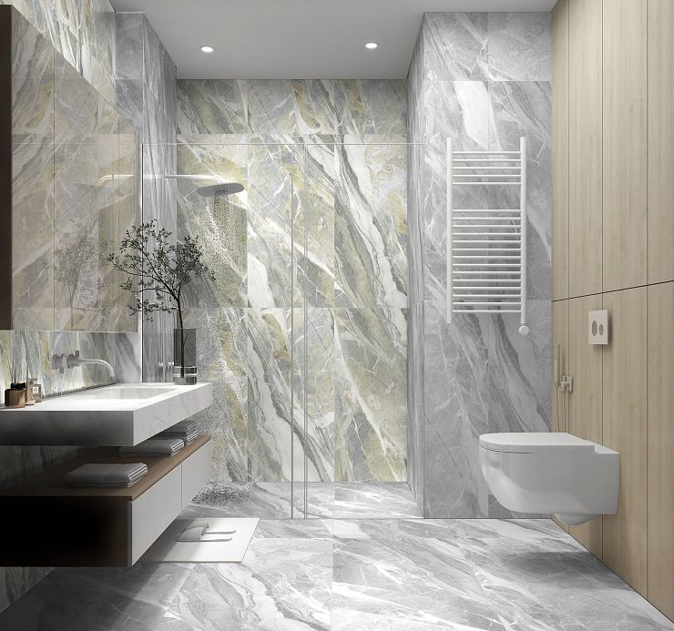 Global Tile, Цифровая глазурь, Керамогранит, 60x120, Матовая, Мрамор Mumbai