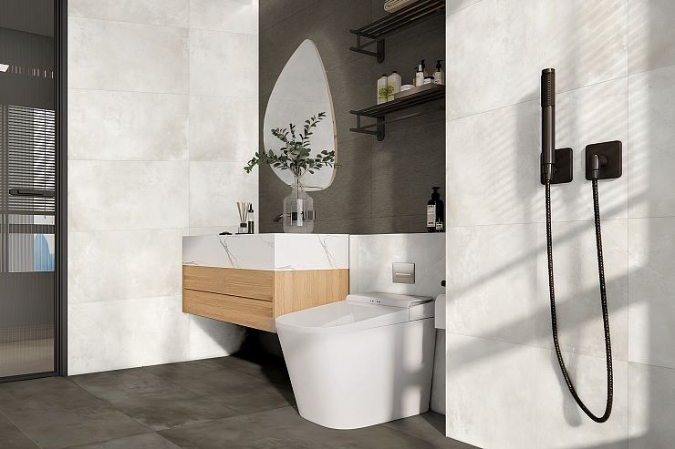 Global Tile, Керамогранит, 40x80, Матовая, Бетон Onega