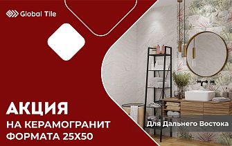 Акция на облицовочные плиты 25х50 | Дальний Восток