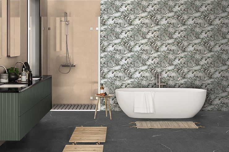 Global Tile, Карвинг, Керамогранит, 60x120, Матовая, Ботаника Tropical