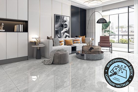 «Блеск серебра» в коллекциях Global Tile 60х120