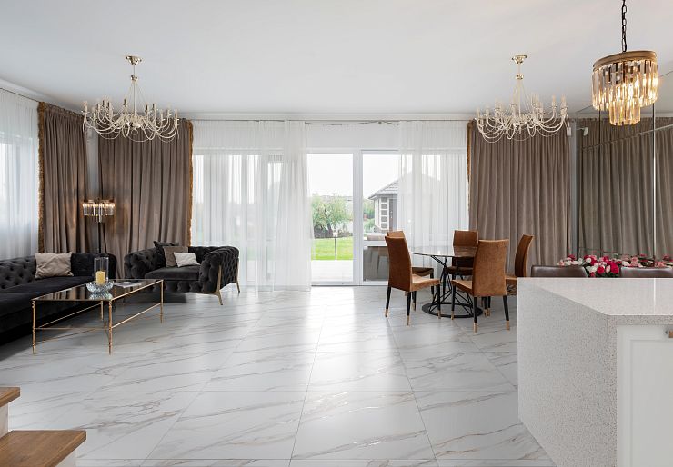 Global Tile, Soft Sugar, Керамогранит, 60x120, 60x60, Лаппатированная, Мрамор Bolero