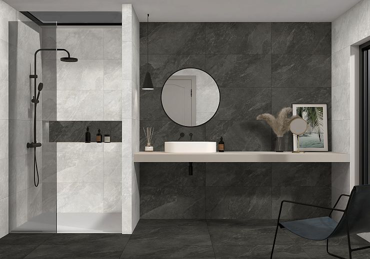 Global Tile, Антискользящая R11+Sugar, Керамогранит, 40x80, Матовая, Камень Newton